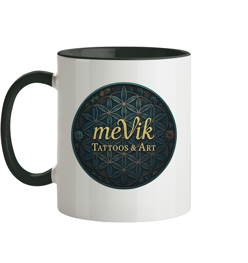 Mevik Tattoos & Art Tasse - zweifarbig